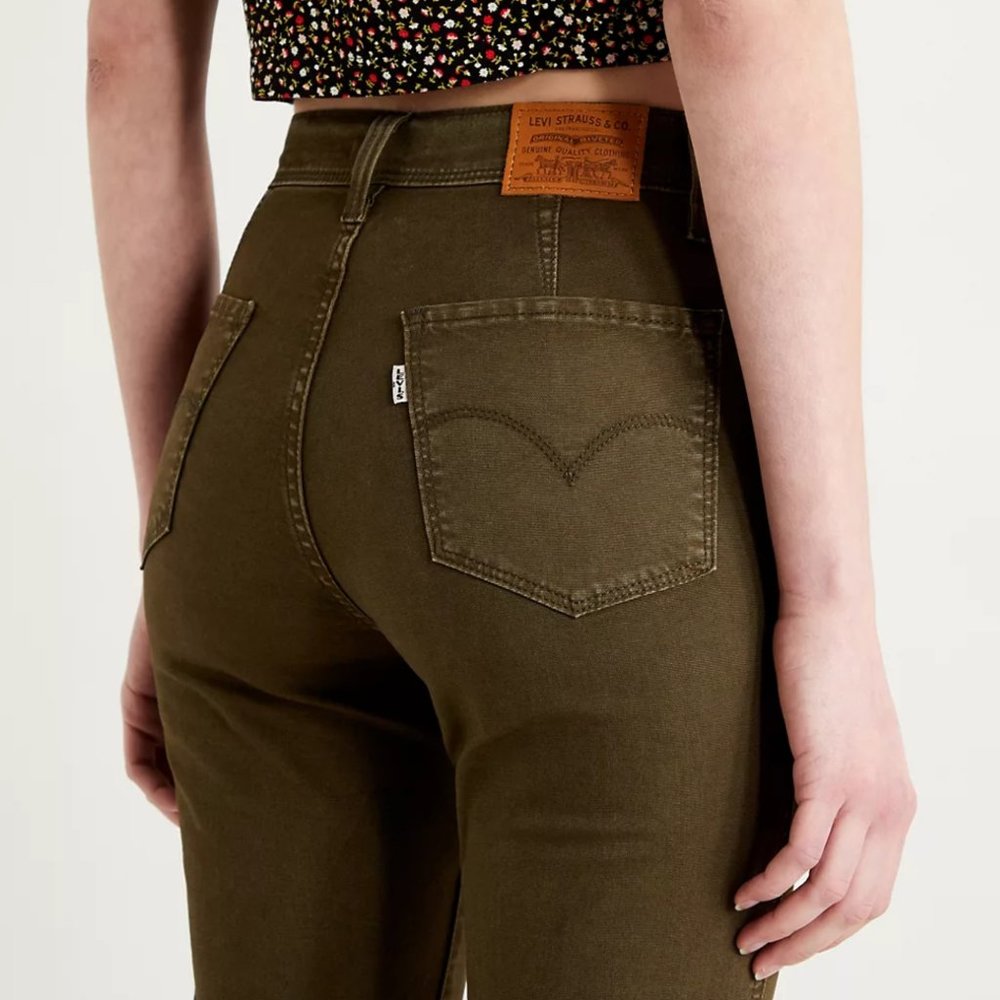 Levi's 724 HIGH RISE STRAIGHT CROPPED UTILITY PANTS